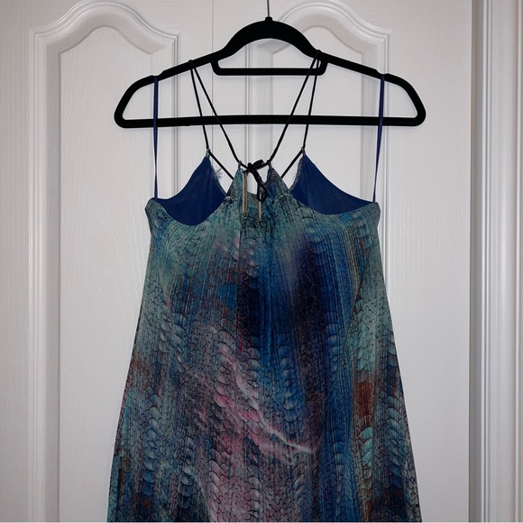 THRIFTED Peacock Sundress - Picture 4 of 4